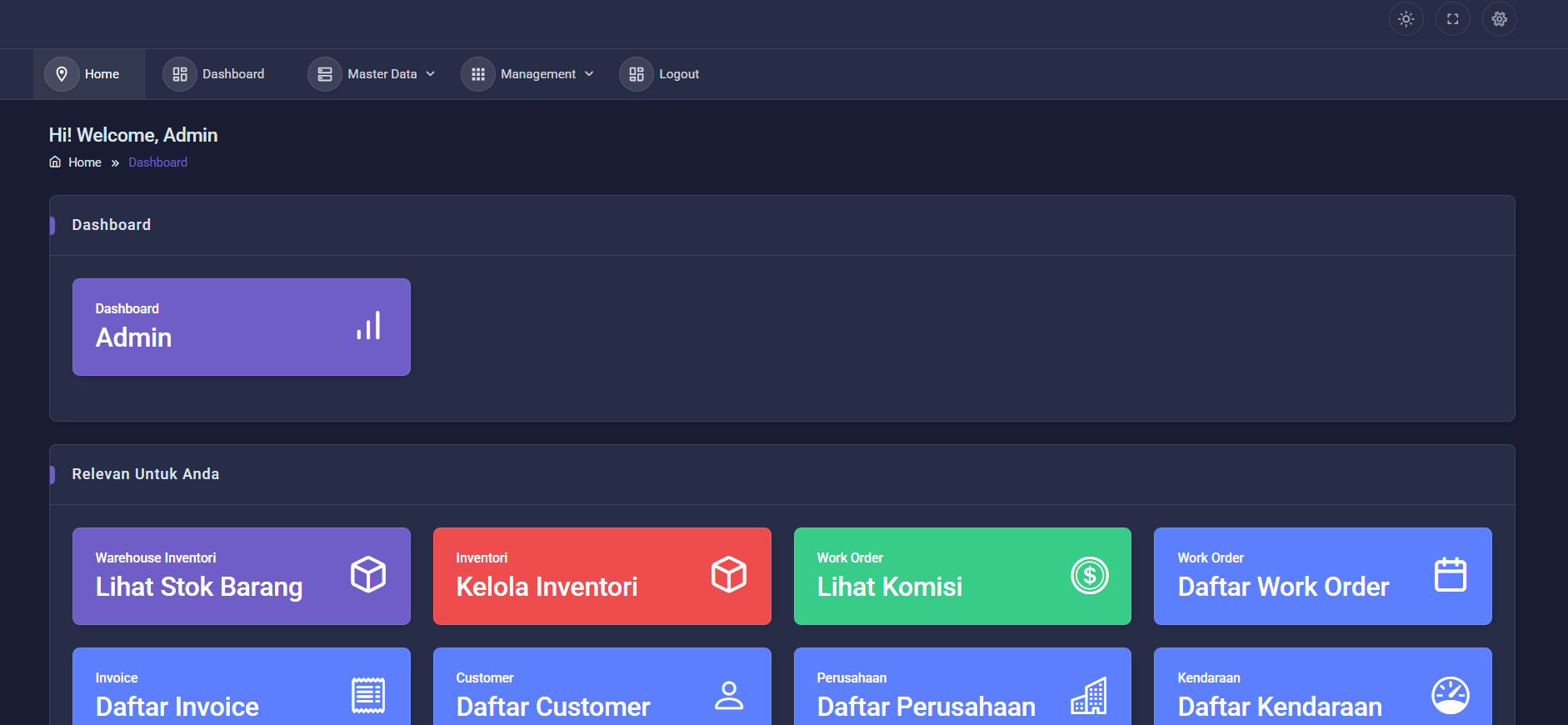 Sistem Manajemen Bengkel Berbasis Web